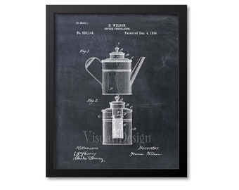 Patent Print - Coffee Pot Patent Art Print Patent Poster - Kitchen Wall Art - Kitchen Poster - Coffee Art - Coffee Patent - Coffee