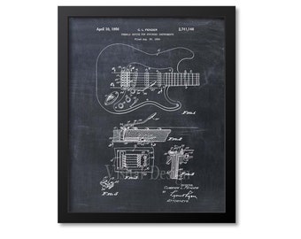Guitar Pickups Patent Print Wall Art Print Patent Poster