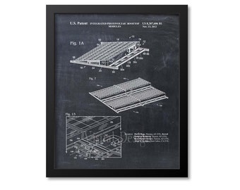 Solar Energy Patent Print of Integrated Photovoltaic Rooftop Modules Patent Art Print Patent Poster Solar Panel Renewable Energy Solar Power