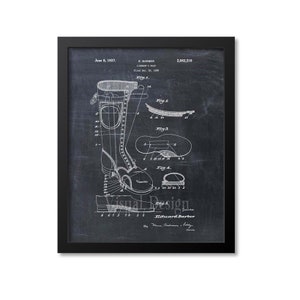 Linemans Boot Patent Print Wall Art Utility Worker Lineman Gift
