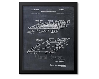 Microchip Patent Print - Patent Art Print - Patent Poster - Computer Art - Technology Art
