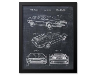 Sports Car Wall Art Patent Print, Auto Patent Wall Art Print, Car Patent Poster, Auto Wall Art Print, Automobile, Muscle Car Wall Art Gift