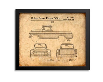 Pickup Truck Patent Print Truck Patent Wall Art Print