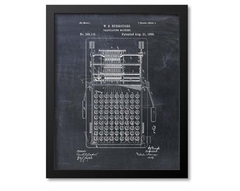 Patent Print of an Adding Machine - Patent Art Print - Patent Poster - Calculator - Calculating Machine - Accountant Gift