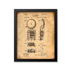 Fire Alarm Patent Print - Patent Art Print - Fireman Gift - Firetruck - Fire - Fireman Decor - Fire Fighter Gift