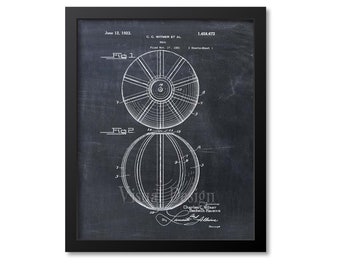 Water Polo Ball Patent Print Wall Art - Swimming Gift