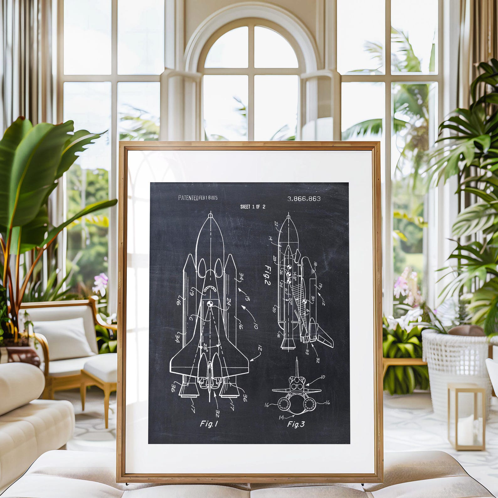 NASA Space Shuttle Patent Print Art - Etsy