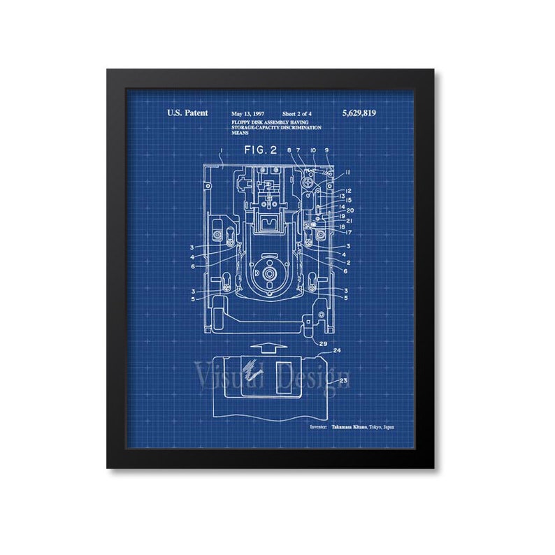 Floppy Disk Patent Print Patent Art Print Patent Poster Etsy