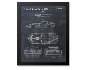 Sports Car Patent Print - Auto Patent Wall Art Print - Patent Poster - Car - Auto - Automobile