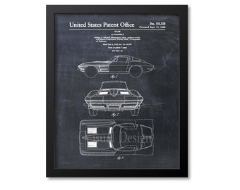 Sports Car Wall Art Patent Print, Auto Patent Wall Art Print, Car Patent Poster, Auto Wall Art Print, Automobile, Muscle Car Wall Art Gift