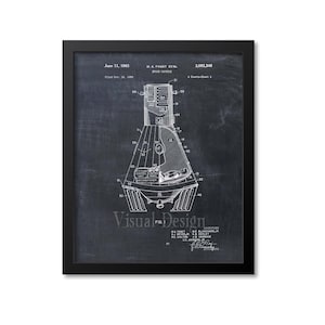 Space Capsule Patent Print Wall Art, Nasa Spacecraft Wall Art Poster, Rocket Science, Spaceflight, Engineer, Space Travel Wall Art Decor