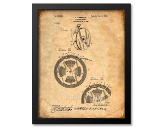 Tape Measure Patent Print Wall Art,  Carpenter Gift, Contractor Gift