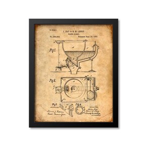 May include: A vintage patent drawing for a water closet, showing a detailed illustration of the plumbing system. The patent is titled "Water Closet" and was patented on September 19, 1882, by J. Hay & B. H. Lecky. The patent number is 264,693.