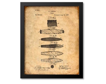 Cigar Patent Print, Cigar Wall Art Print, Smoker Gift