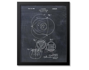 Rotary Engine Patent Print, Rotary Engine Wall Art, Automobile Patent Art Poster, Engineer Gift