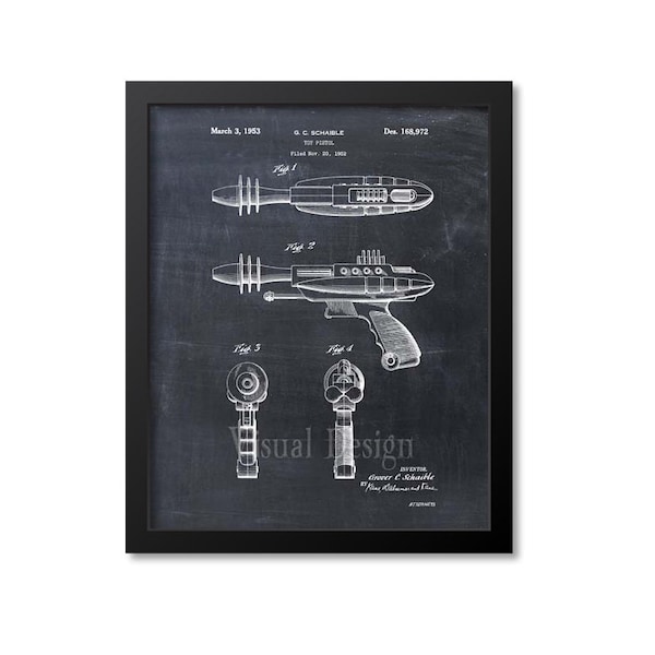 Raygun Patent Print Raygun Patent Art Print - Space Toy Art