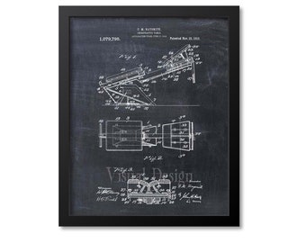 Chiropractic Table Patent Print, Chiropractor Gift Wall Art, Medical Art Print