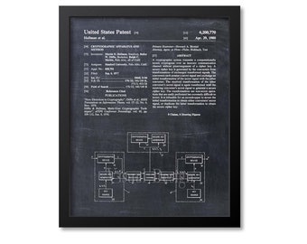 Cryptographic Apparatus Patent Print, Encryption Wall Art, Computer Art, Computer Programmer Gift, Cipher, Software Engineer