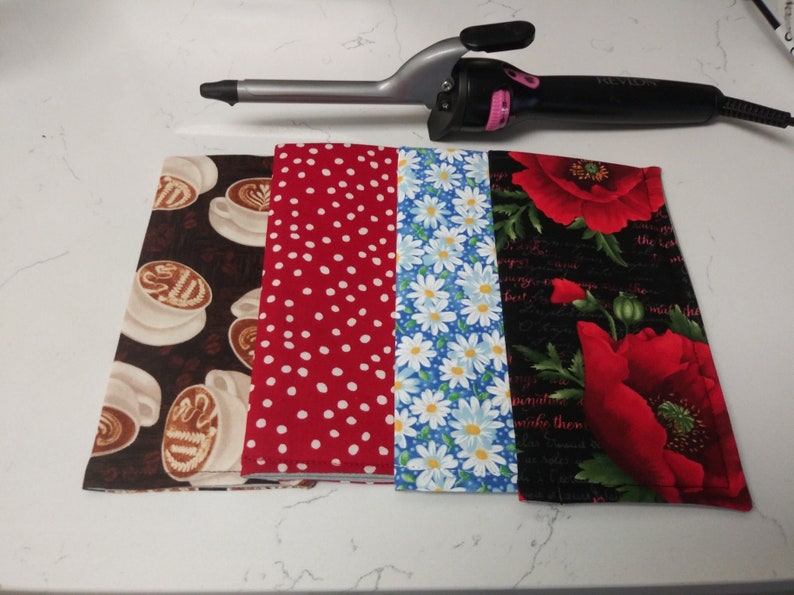 Curling Iron/Flat Iron Insulated Fabric Case/cover Travel size image 1