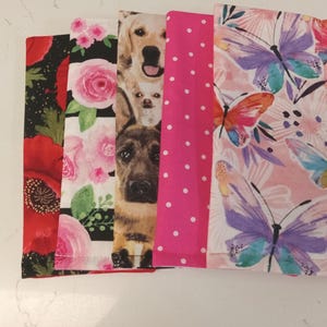 Sunglasses/eye glasses soft fabric padded case Misc Cotton Prints