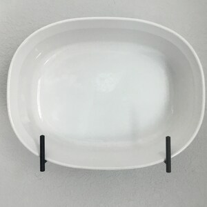 Serving bowl holder, bowl hanger, display, holder,  for a dish with a depth between 2 7/8” to 3 3/4 inch and a dia. from 10” to 13”