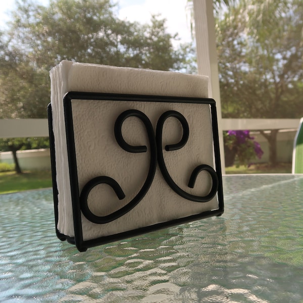 Iron Napkin Holder Etsy