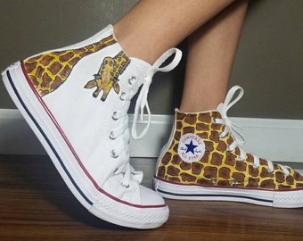 Giraffe Design With Print High Top 