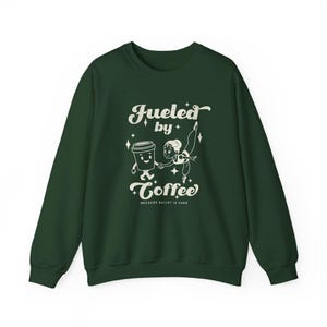 Arabian Coffee Nutcracker Sweatshirt, Ballet Christmas Sweater, Dance Teacher Gift, Nutcracker Ballet Holiday Pullover, Ballerina Gift Forest Green