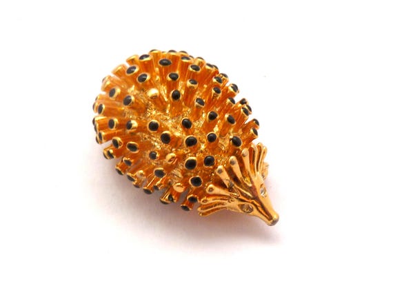 Belle Broche Ancienne En Forme De Hérisson - Alliage Métal - à Identifier - Occasion