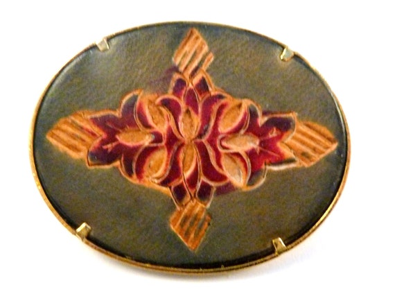 Vintage 90’S Hand Crafted Brooch Vintage 90s Lucinda Brooch with Women and Cross  main image 3