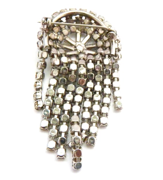 Vintage Large Rhinestone Set Statement Design Cas… - image 6