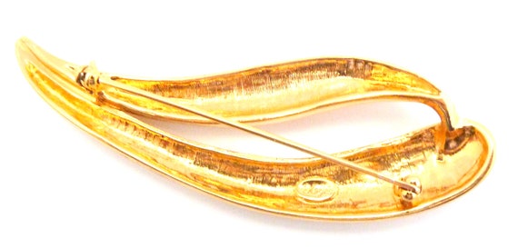 Grande Broche Vintage En Métal Des Années 1990 - Bijou Rétro - Occasion - Fabriqué En France
