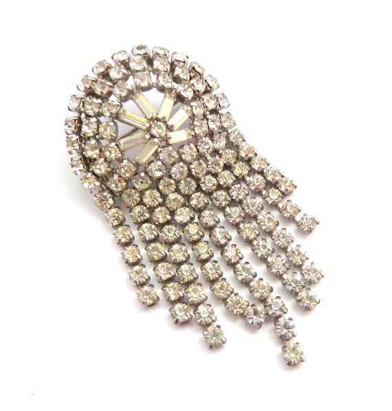 Vintage Large Rhinestone Set Statement Design Cas… - image 4