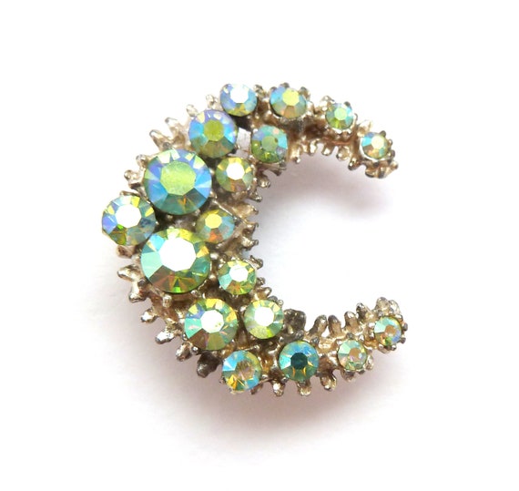 Two Vintage Mid Century Aurora Borealis Rhineston… - image 6