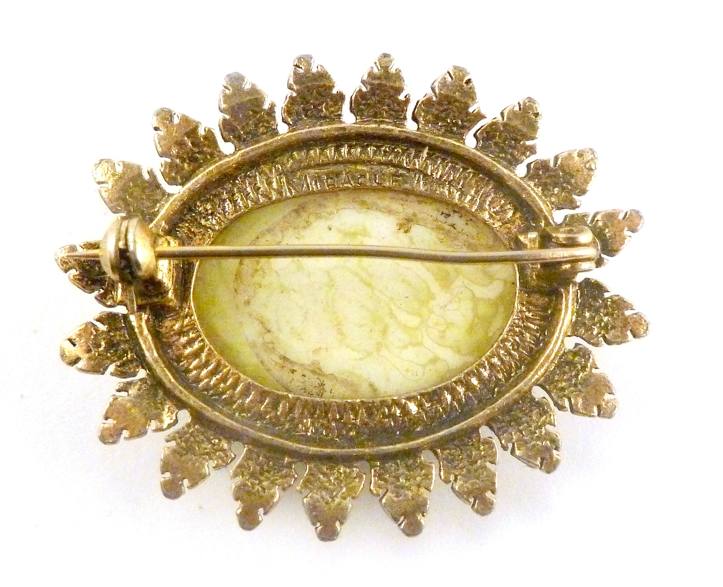 CONNEMARA MARBLE ブローチ Vintage Connemara Marble Oval Silver Brooch. KI/931 - Etsy