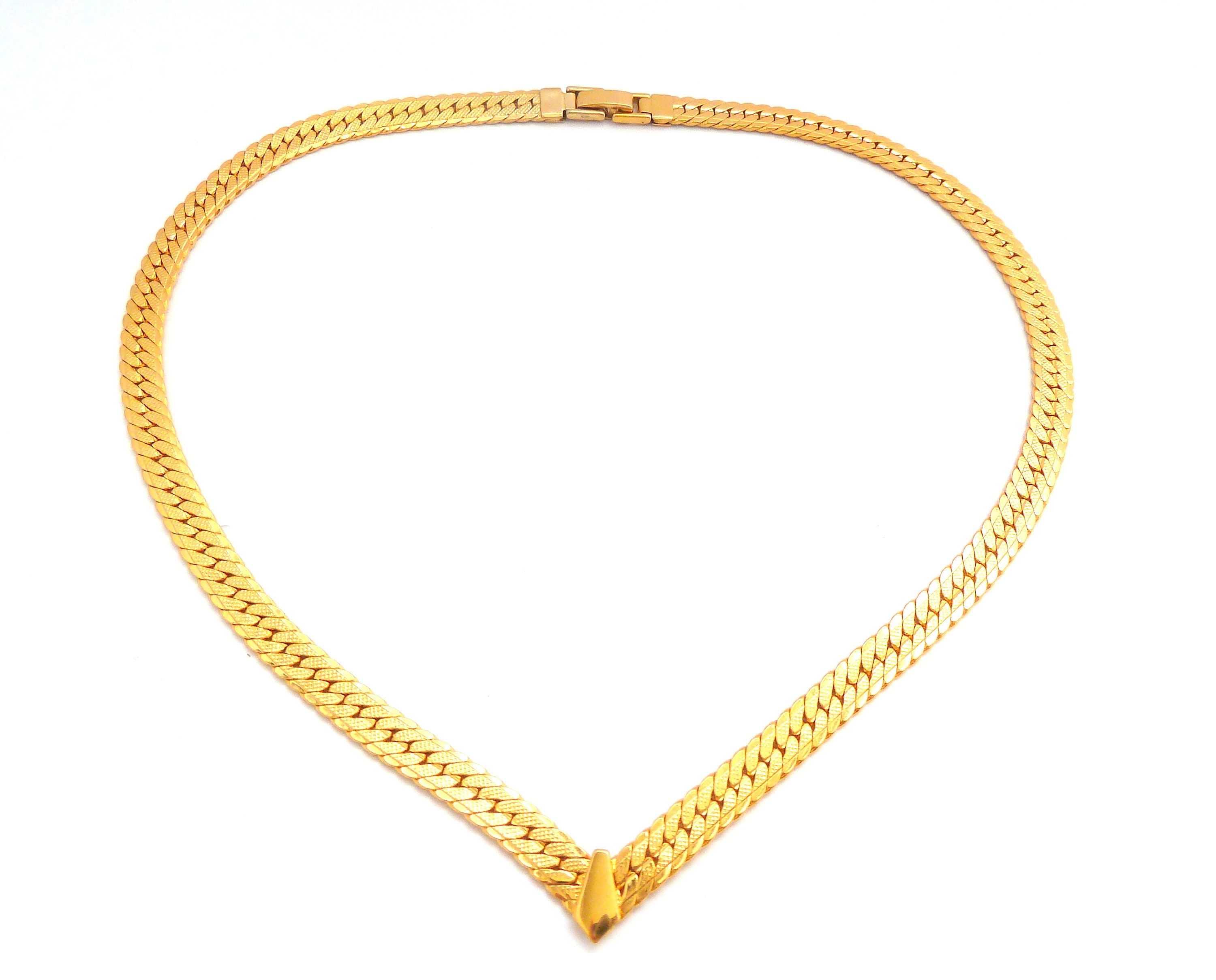 1980s V Necklace - Etsy