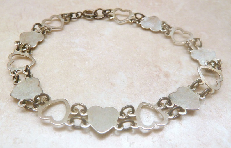 vintage heart bracelet