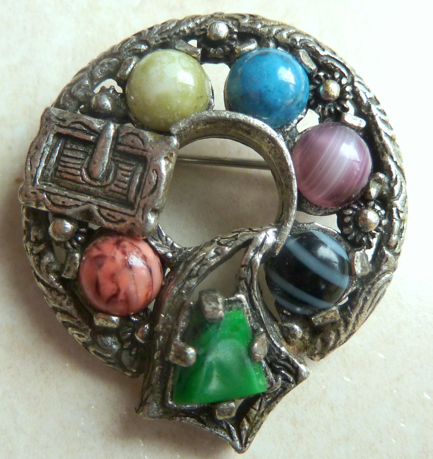Vintage Miracle Brooch Scottish Brooch Buckle Brooch Garter Etsy