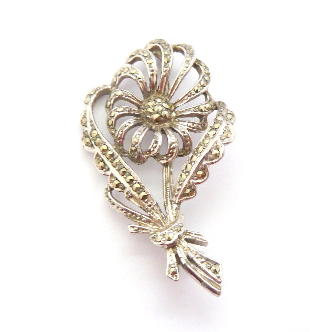 ヴィンテージ　マーカサイト　ブローチ Boho Jewellery Ltd のヴィンテージ BJL マーカサイトセット