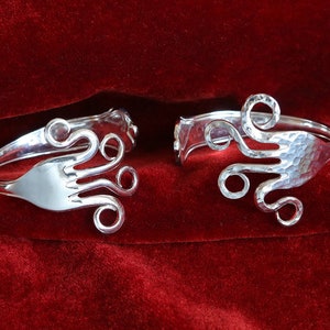 Fork bangle &quot;Octopus&quot; - Jewelry Silver Cutlery