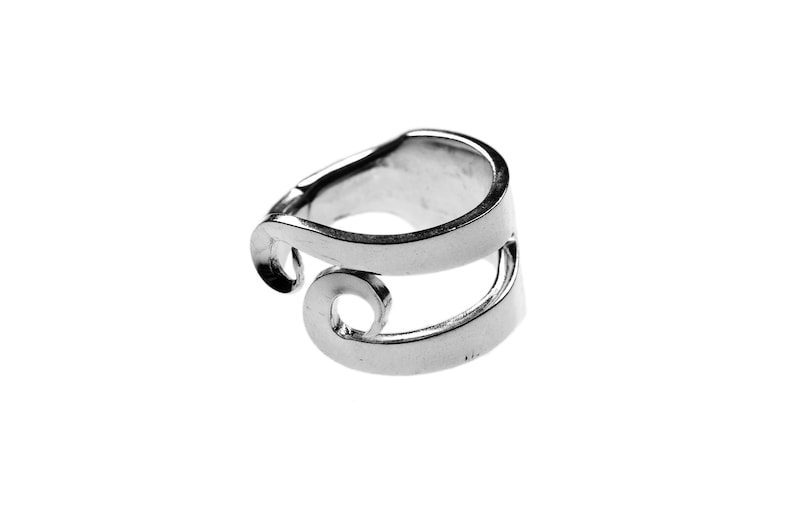 Ring aus Käsepiekser Schmuck SilberbesteckR46 Bild 2