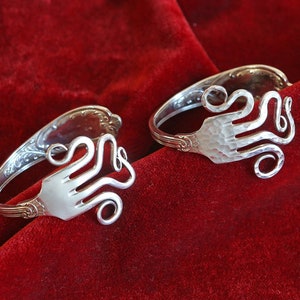 Fork bangle &quot;F+F&quot; - Jewelry Silver Cutlery