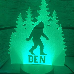 Personalized Bigfoot LED Desk Light