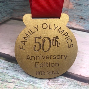 Gold. Silver . Bronze . Painted Wood Medal . Personalized . Awards .