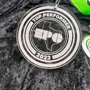 Custom Design . Acrylic .  Medal . Laser Engraved  .