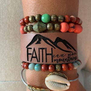 Leder Armband Glaube