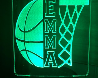 Basketball Personalized LED Light