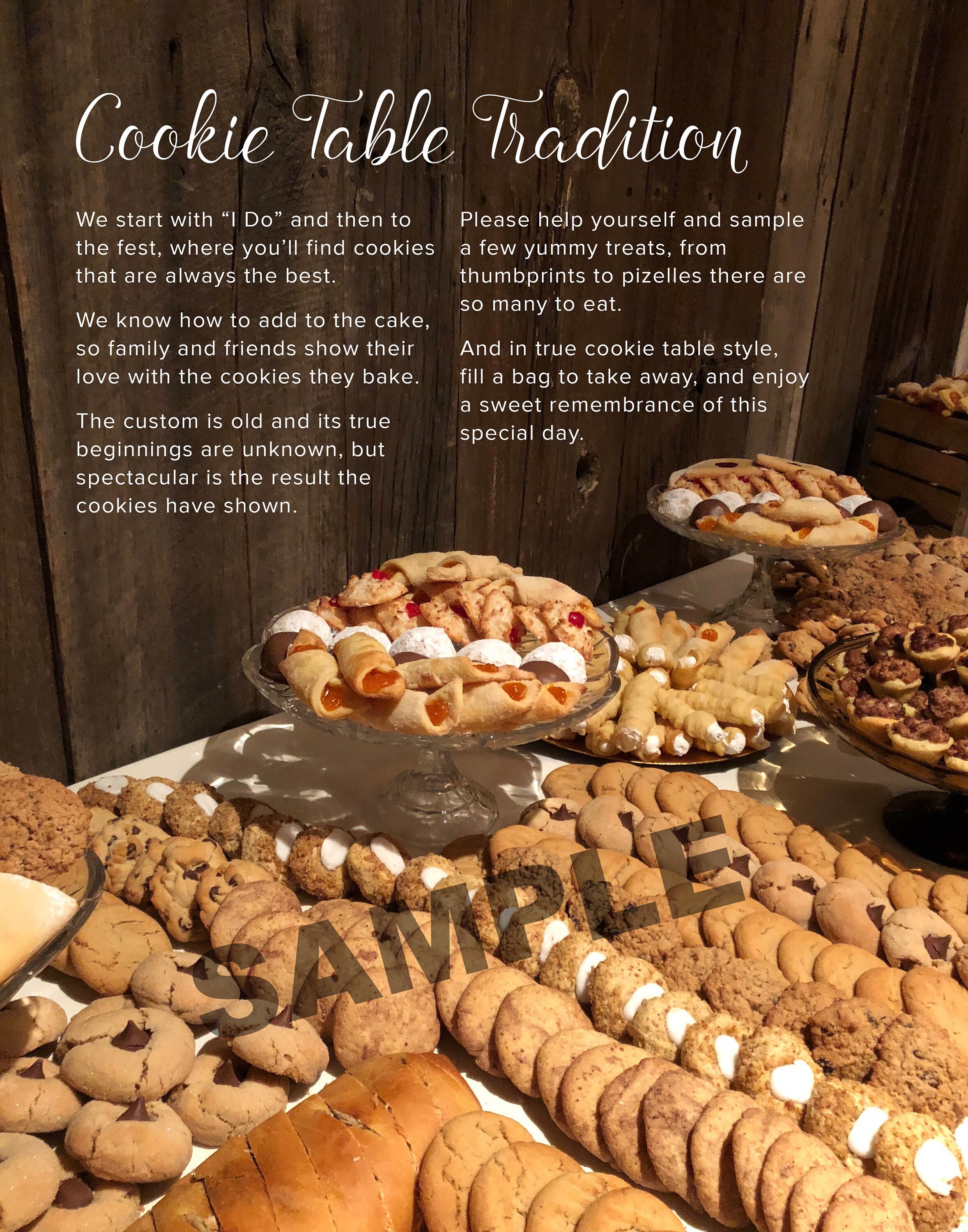 Cookie Table Sign Etsy