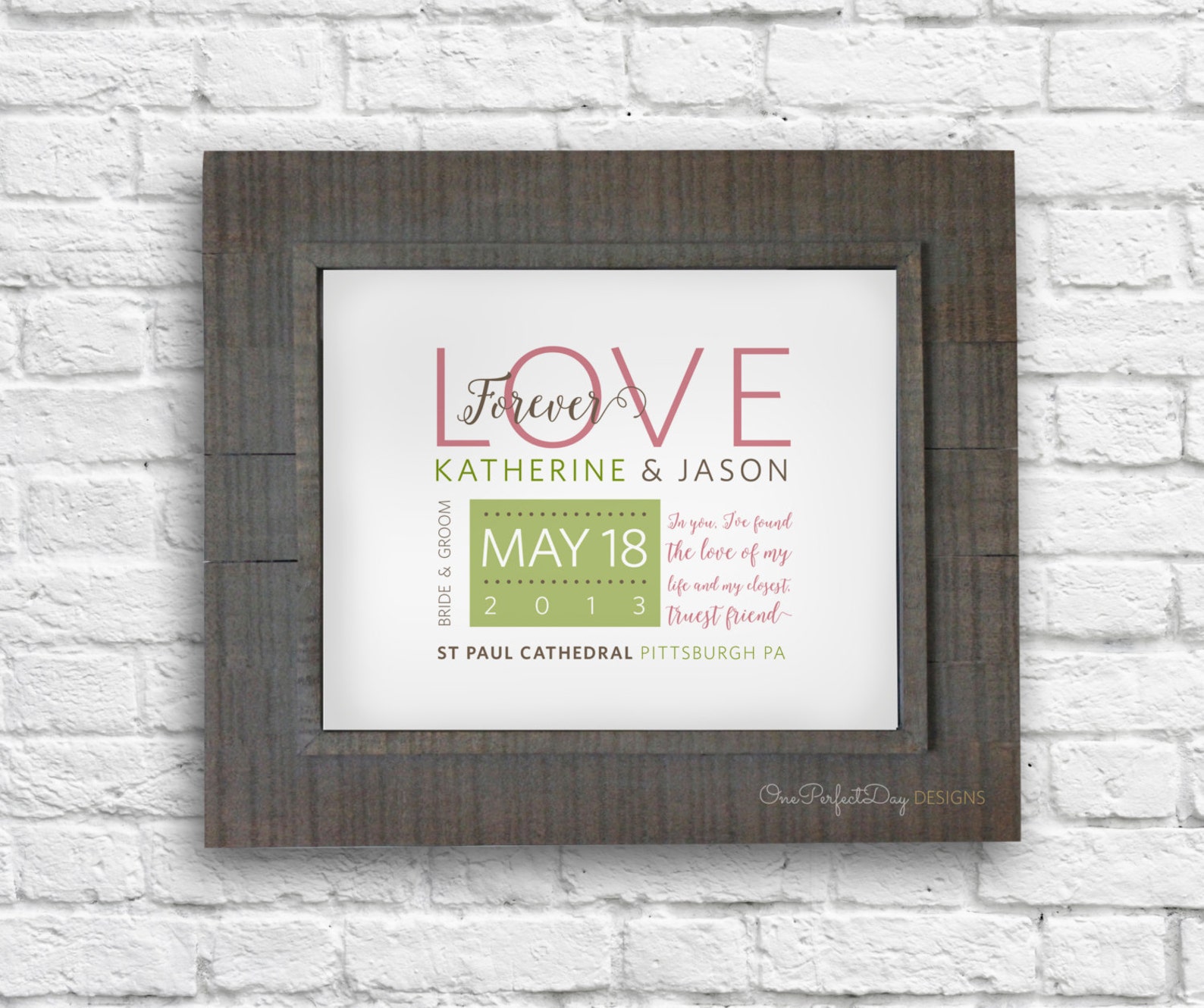 Personalized Wedding Wall Art Etsy