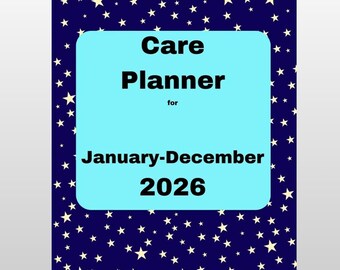 Care Planner for Those Caring for a Disabled Family Member to Download and Print Yourself